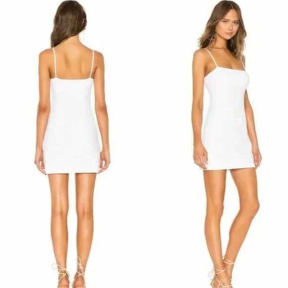 REVOLVE - Susana Monaco | NWT Thin Strap Mini Dress in White Sugar - Picture 1 of 7